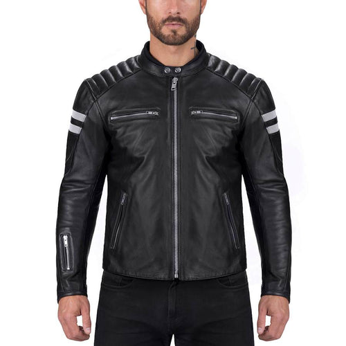 Viking Cycle Bloodaxe Motorcycle Leather Jacket for Men