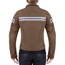 Viking Cycle Vintage Brown Leather Motorcycle Jacket for Women