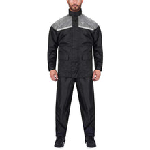 Viking Cycle Two Piece Gray Textile Motorcycle Rain Suit for Men