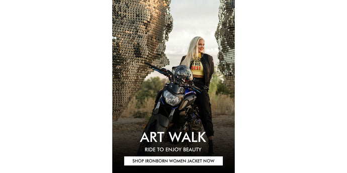Art Walk with @san8ra & Viking Cycle Ironborn Women's Jacket!
