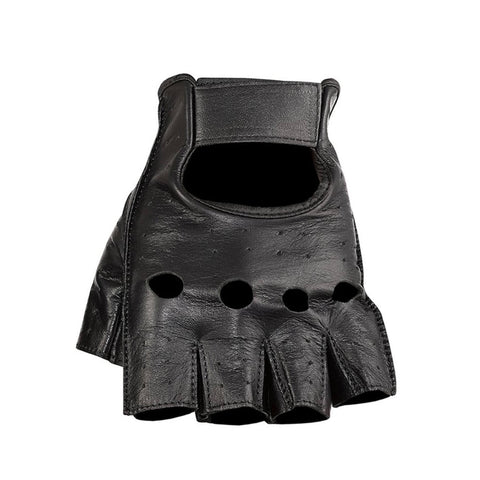 Viking Cycle Half Finger Motorcycle Leather Glove for Women