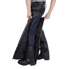 Nomad USA Plain Leather Motorcycle Chaps
