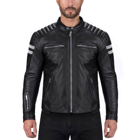 Viking Cycle Bloodaxe Motorcycle Leather Jacket for Men