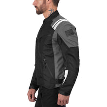 Viking Cycle Ironborn Gray Textile Motorcycle Jacket for Men