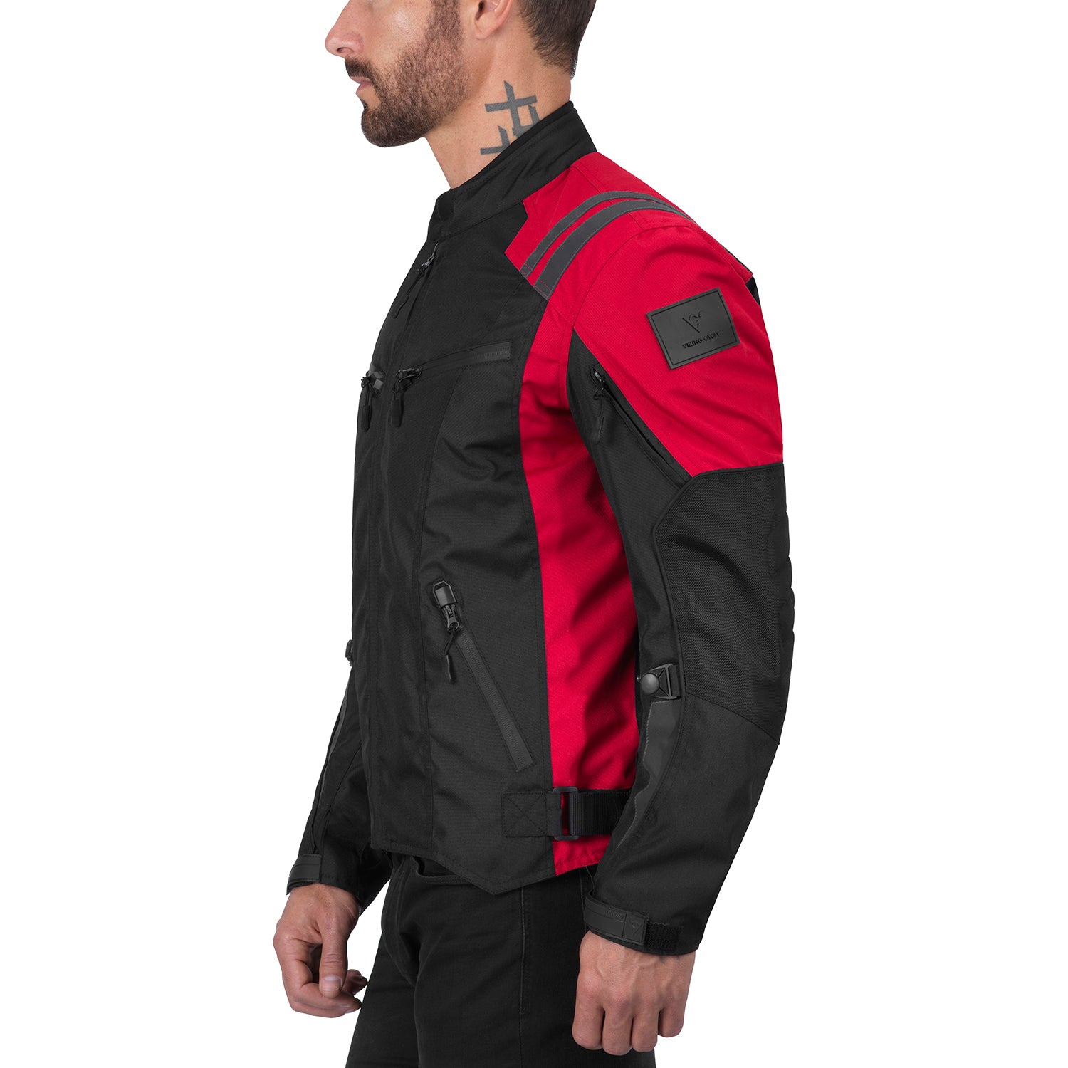 Red Vikingcycle Jacket Biker Textile Ironborn Quality Find Cycle – â€“ Viking