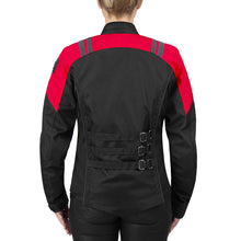 Viking Cycle Ironborn Red Textile Motorcycle Jacket for Women