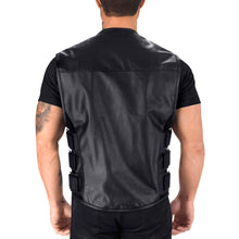Viking Cycle Odin Leather Motorcycle Vest for Men