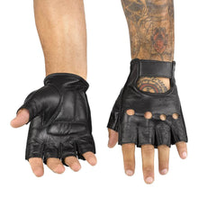 Viking Cycle Half Finger Motorcycle Leather Glove for Men