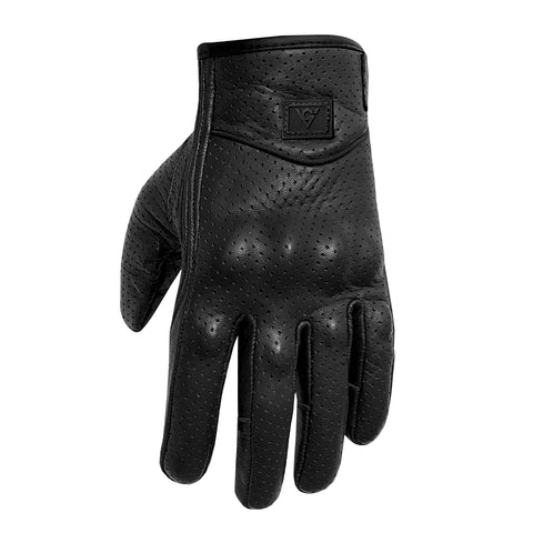 Viking Cycle Perforated Motorcycle Leather Gloves for Women